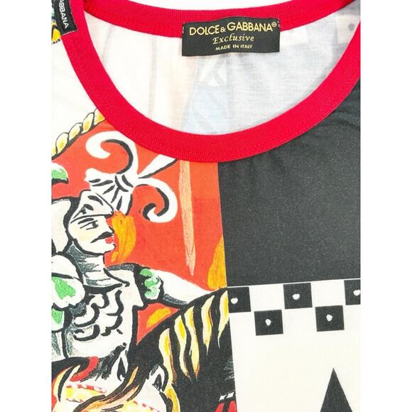 Dolce & Gabbana Women’s All Over Print Top Shirt Size 48 /US Large - Picture 4 of 9